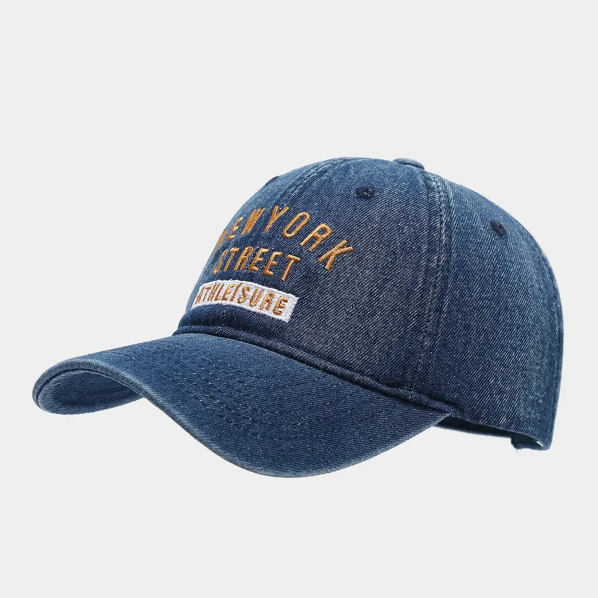 New York Street Embroidered Denim Cap for Women — feature 7