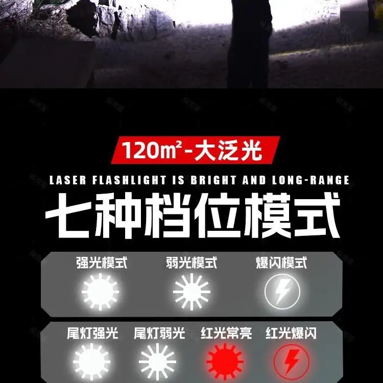 Rechargeable Flashlight with Strong Light & Ultra-Bright Design