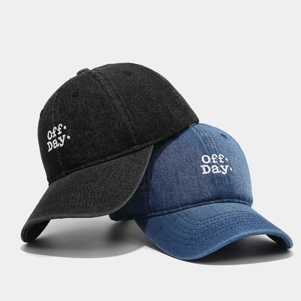 Men's Off Days Letter Embroidered Denim Cap - Image 6