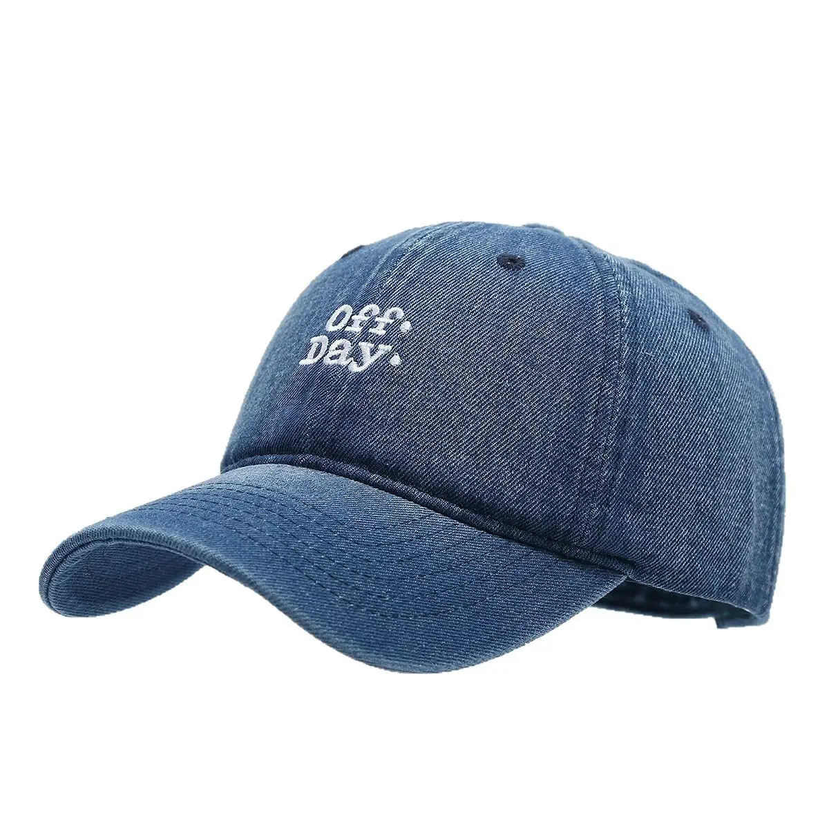 Men's Off Days Letter Embroidered Denim Cap - Image 7