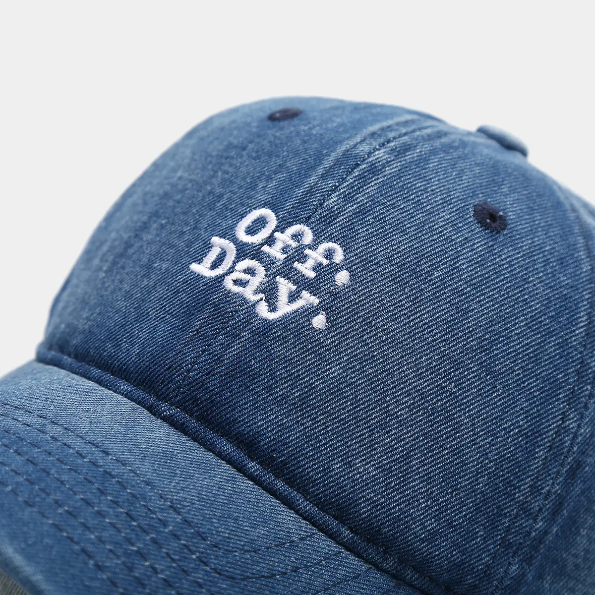 Men's Off Days Letter Embroidered Denim Cap — feature 8
