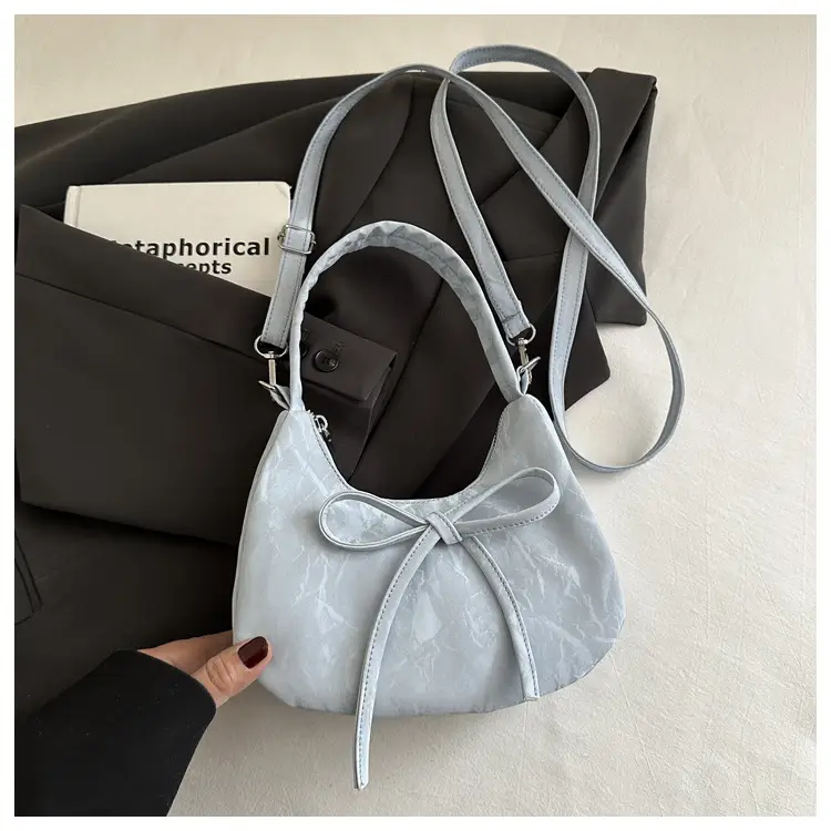 Pink Bow Shoulder Bag for Women 2025 Summer — feature 26