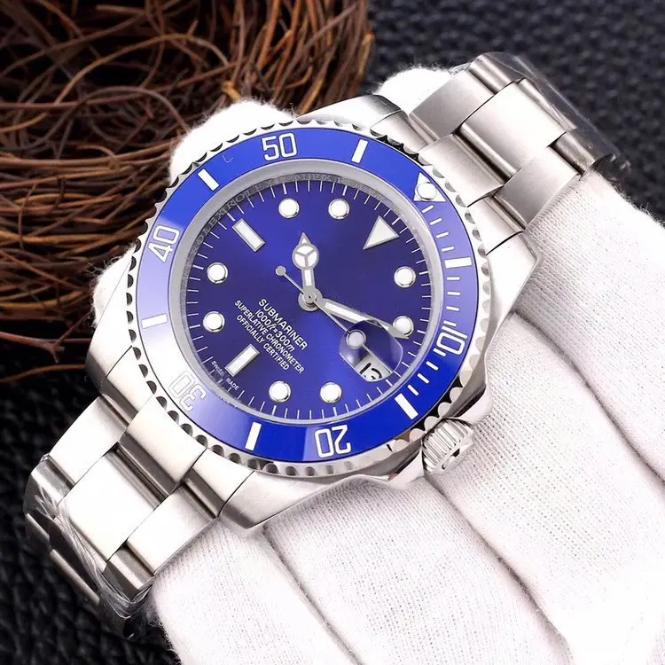 Foreign Trade Laojia Same Model Submariner Solid Steel Strap Luminous Waterproof Large Dial Quartz Movement Guangzhou Watch — feature 6