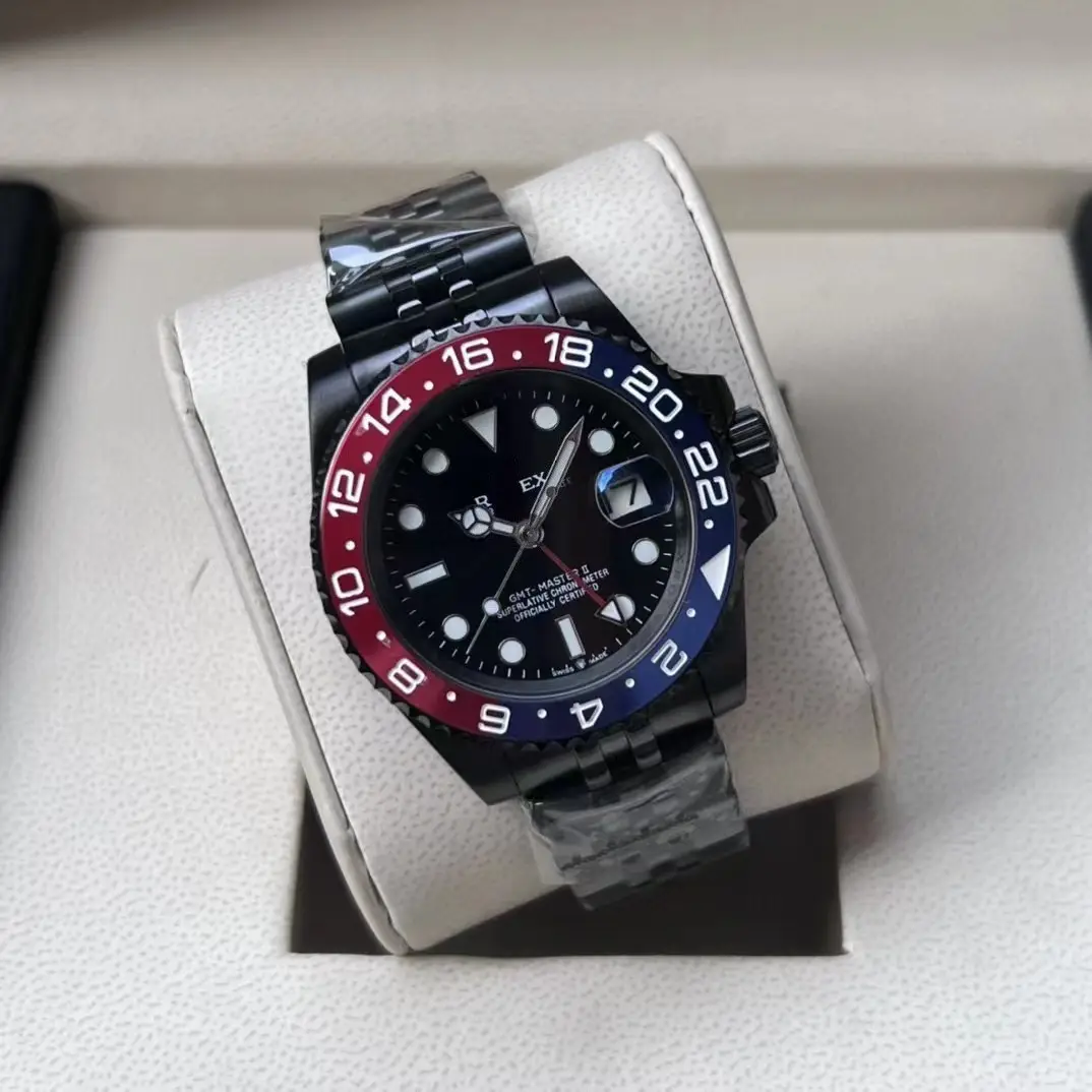 Foreign Trade Laojia Same Model Submariner Solid Steel Strap Luminous Waterproof Large Dial Quartz Movement Guangzhou Watch — feature 9