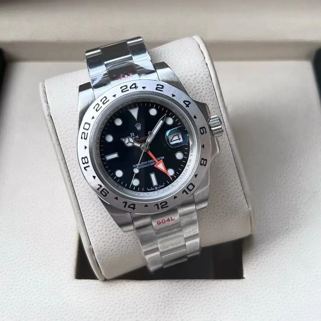 Foreign Trade Laojia Same Model Submariner Solid Steel Strap Luminous Waterproof Large Dial Quartz Movement Guangzhou Watch