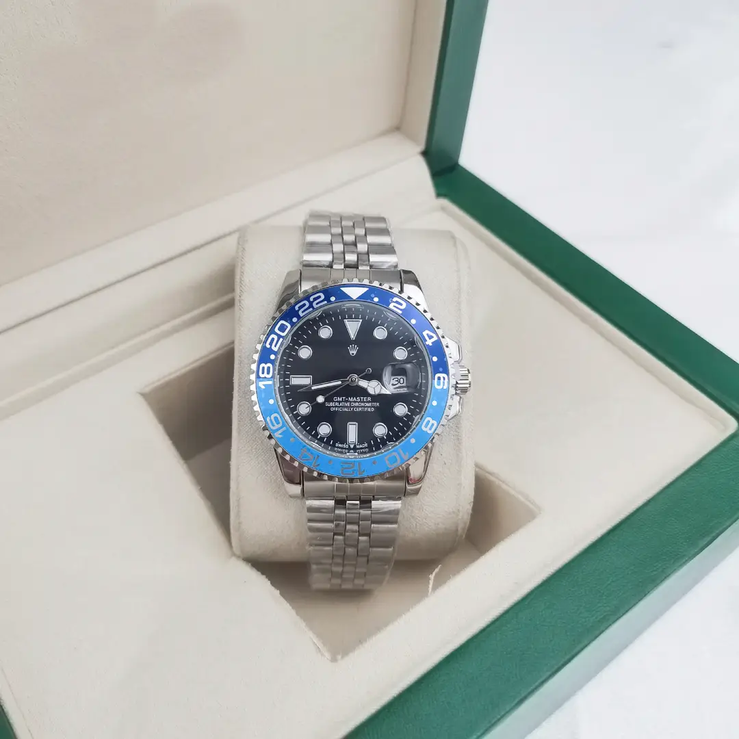 Foreign Trade Laojia Same Model Submariner Solid Steel Strap Luminous Waterproof Large Dial Quartz Movement Guangzhou Watch