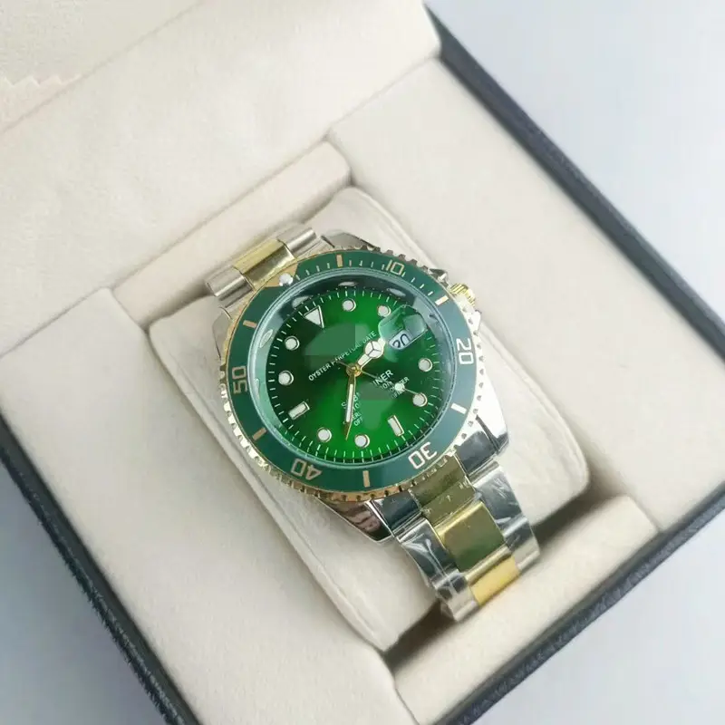 Foreign Trade Laojia Same Model Submariner Solid Steel Strap Luminous Waterproof Large Dial Quartz Movement Guangzhou Watch