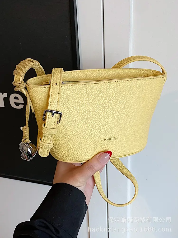 Red Korean Style Shoulder Crossbody Bag for Women