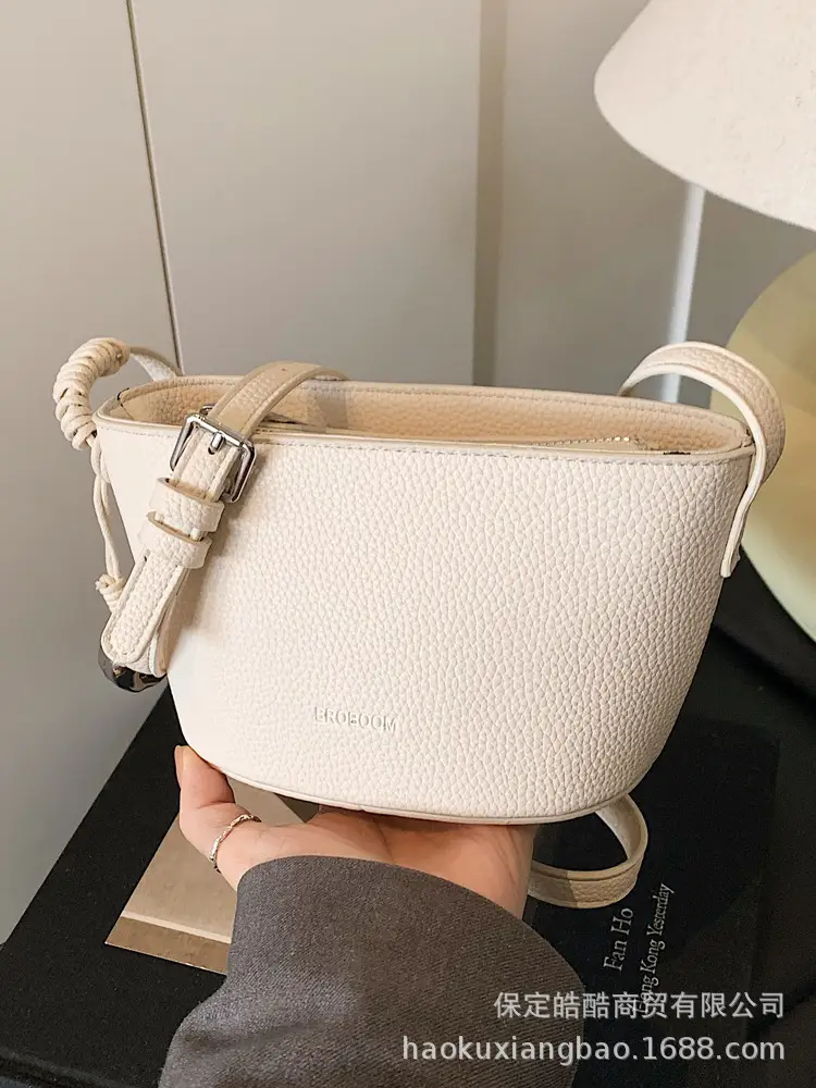 Red Korean Style Shoulder Crossbody Bag for Women