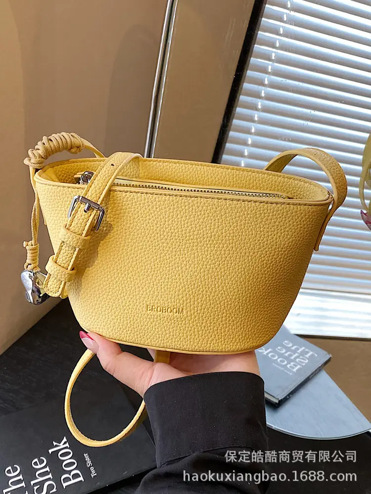 Red Korean Style Shoulder Crossbody Bag for Women