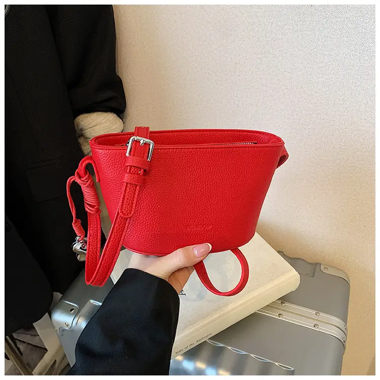 Red Korean Style Shoulder Crossbody Bag for Women — feature 21