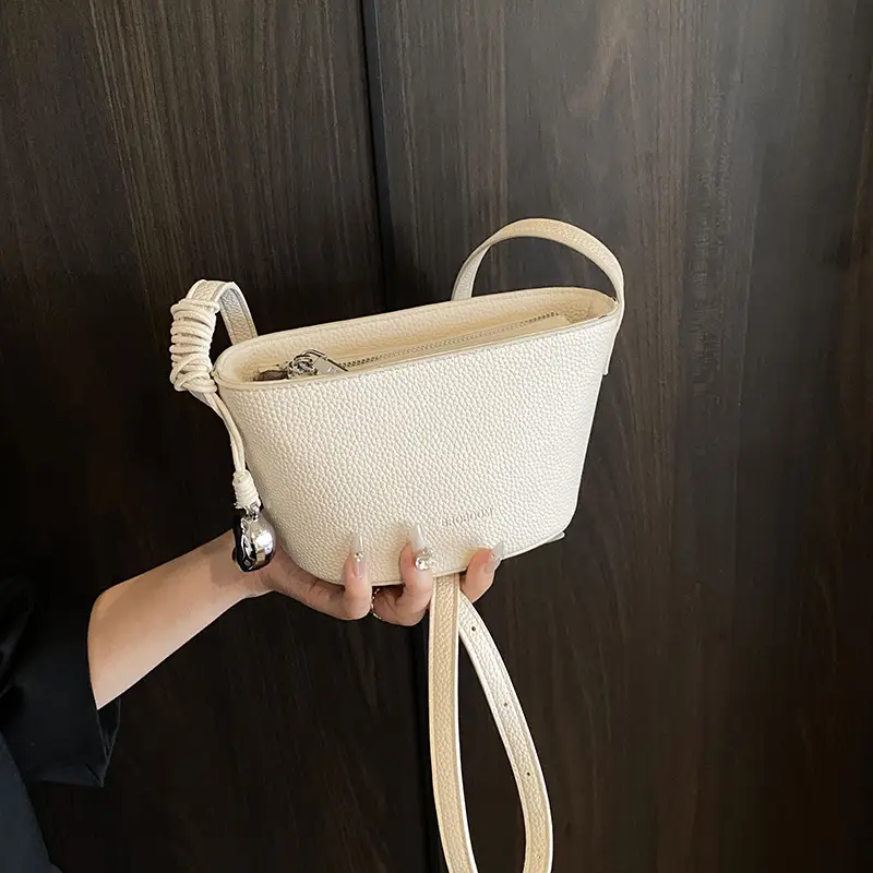 Red Korean Style Shoulder Crossbody Bag for Women