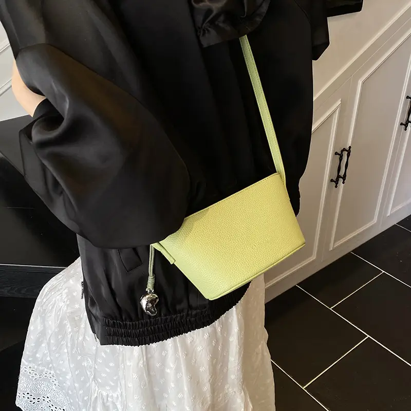 Red Korean Style Shoulder Crossbody Bag for Women