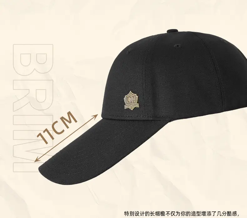 Men's Olive Green Baseball Cap with Badge Embroidery 11cm — feature 24