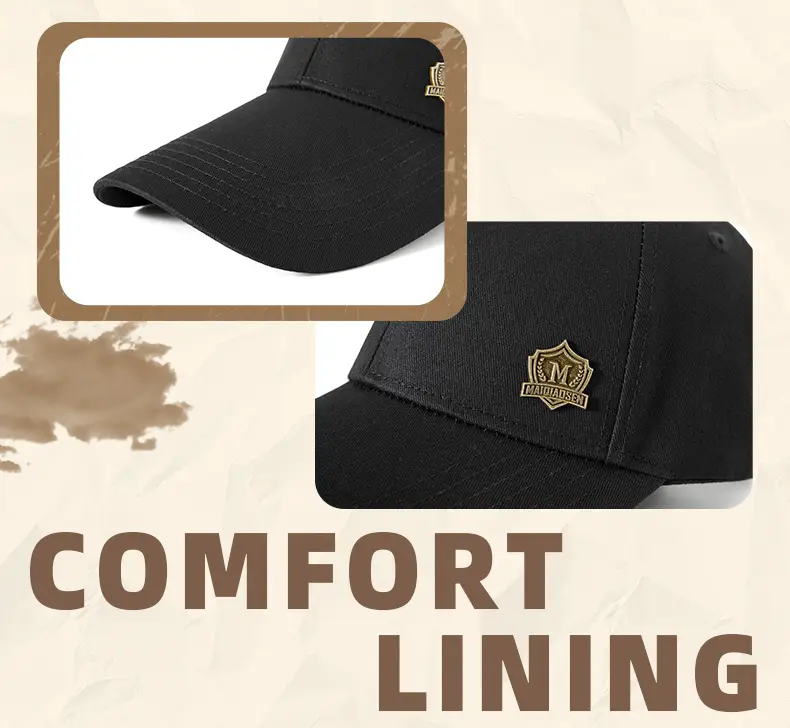 Men's Olive Green Baseball Cap with Badge Embroidery 11cm — feature 28