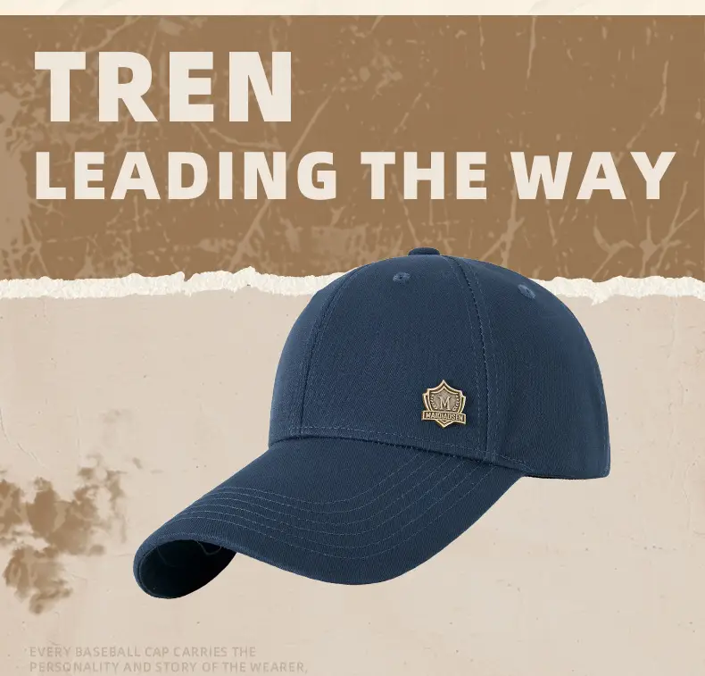 Men's Olive Green Baseball Cap with Badge Embroidery 11cm — feature 9