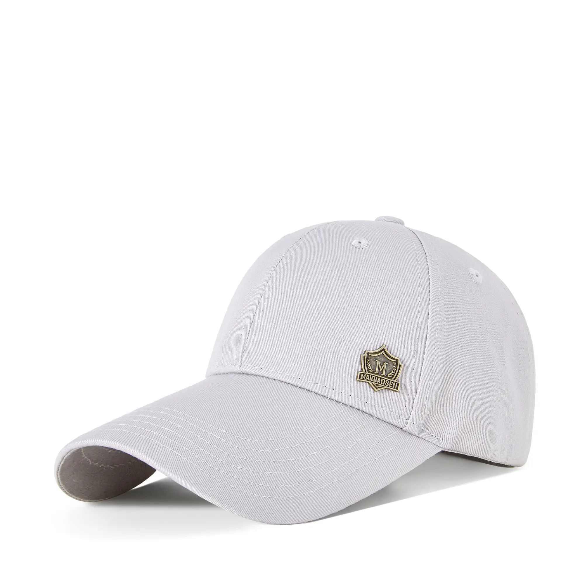 Men's Olive Green Baseball Cap with Badge Embroidery 11cm - Image 11