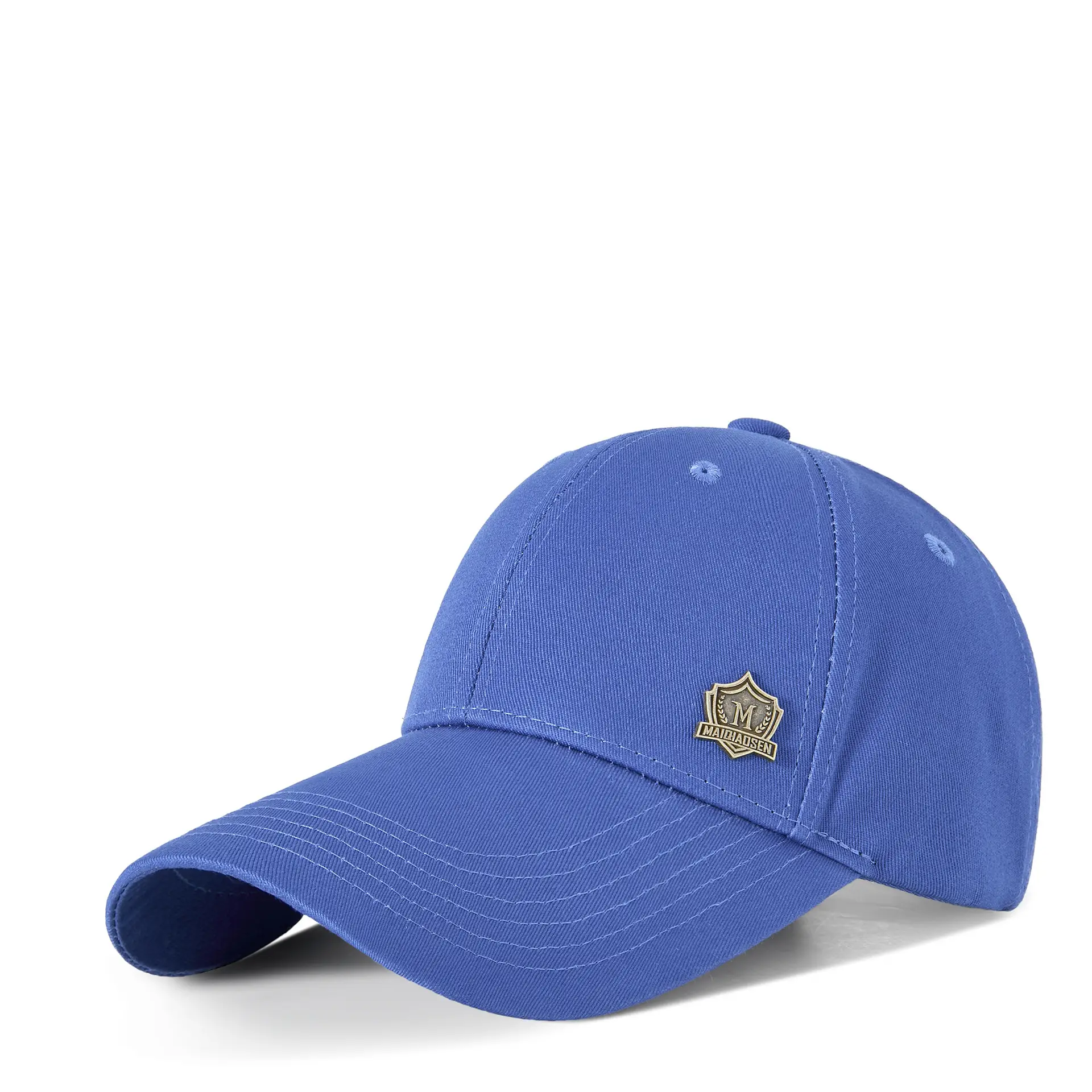 Men's Olive Green Baseball Cap with Badge Embroidery 11cm - Image 8