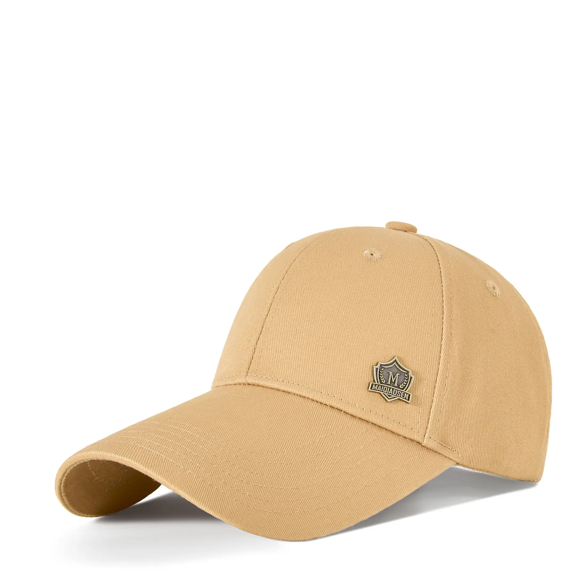 Men's Olive Green Baseball Cap with Badge Embroidery 11cm - Image 9