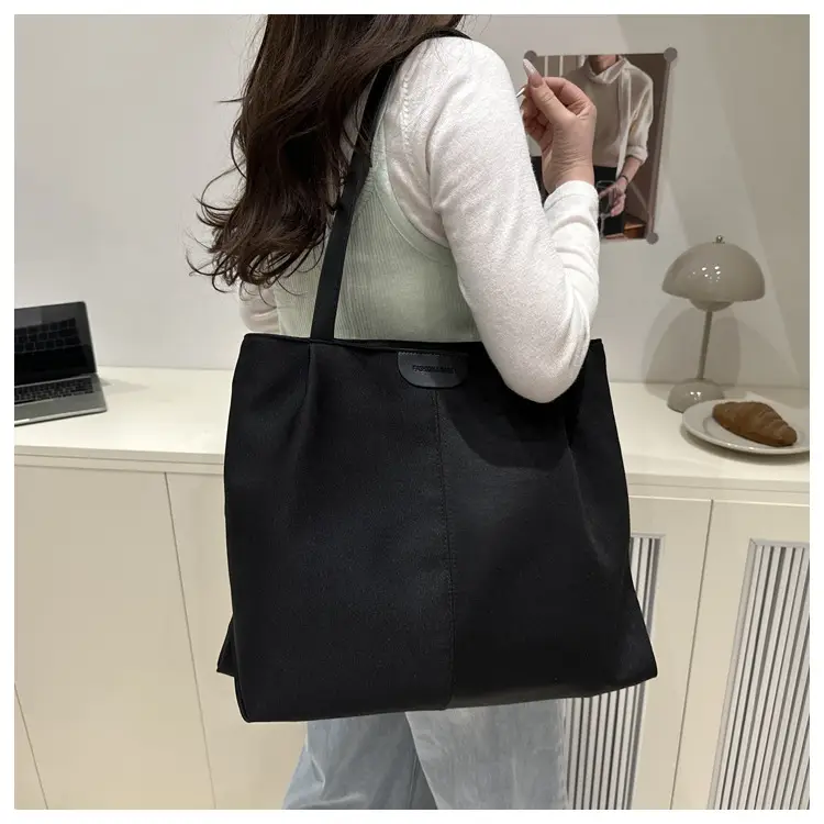 Women's Cream Shoulder Bag with Silver Handle — feature 11