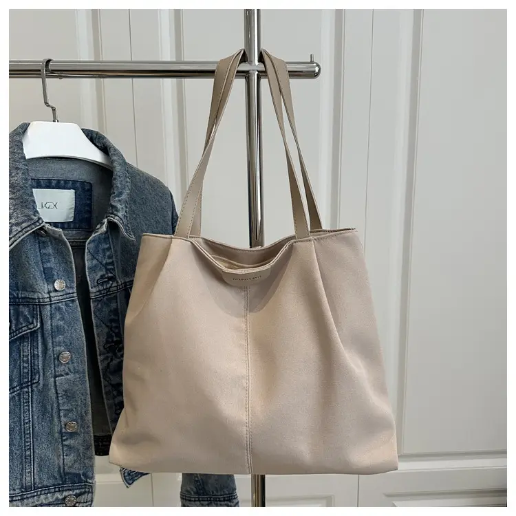 Women's Cream Shoulder Bag with Silver Handle — feature 23