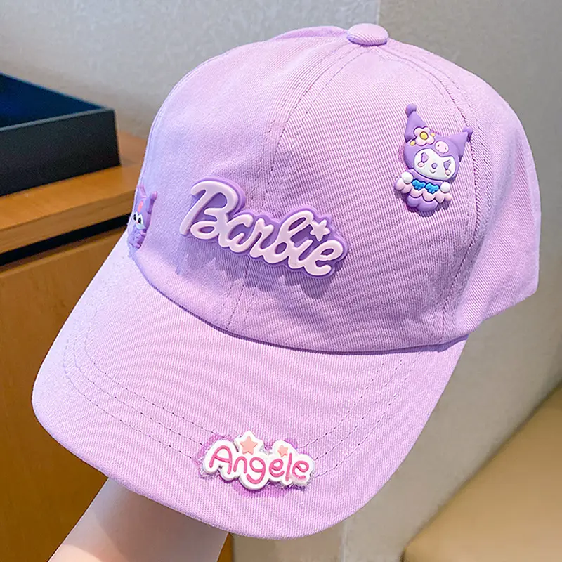 Girls Pink Sanrio Cap Sun Hat Large Bristle - Image 11