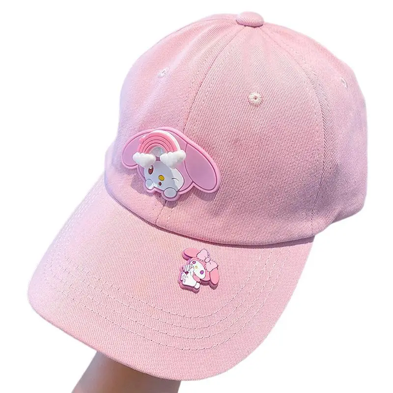 Girls Pink Sanrio Cap Sun Hat Large Bristle - Image 12