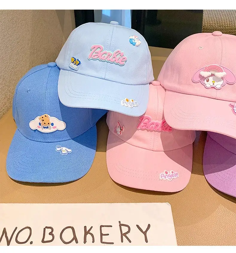 Girls Pink Sanrio Cap Sun Hat Large Bristle — feature 2