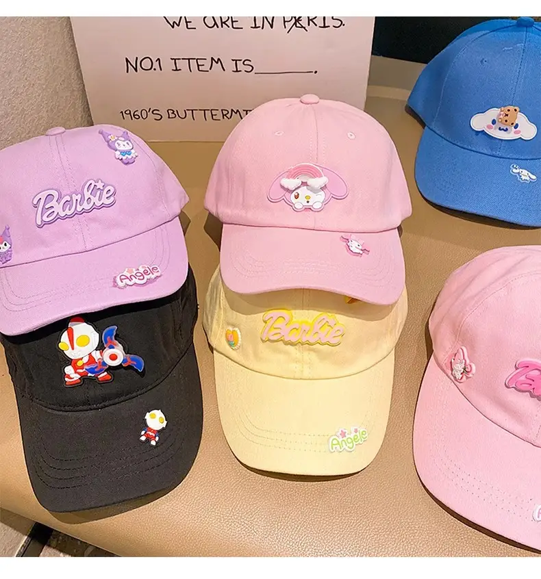 Girls Pink Sanrio Cap Sun Hat Large Bristle — feature 7
