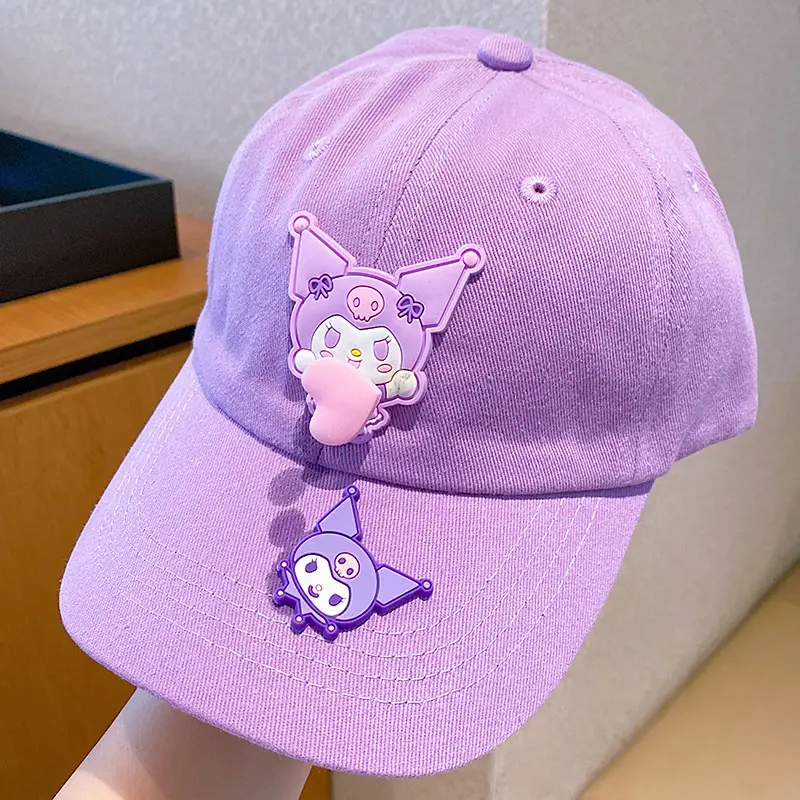Girls Pink Sanrio Cap Sun Hat Large Bristle - Image 6