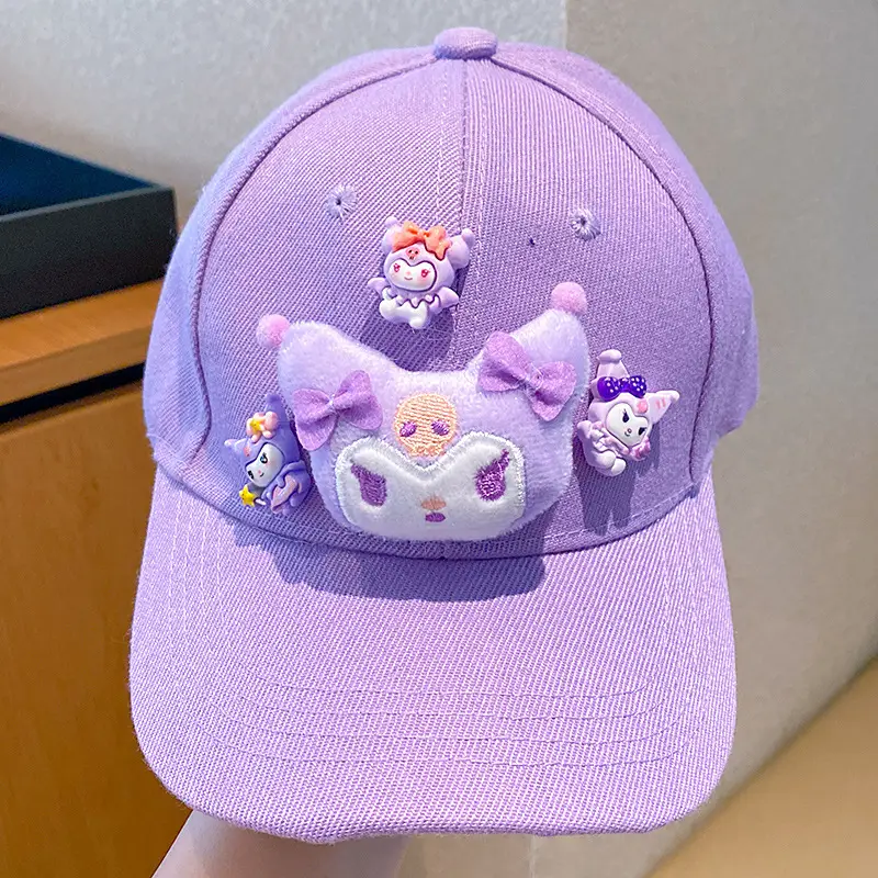 Girls Pink Sanrio Cap Sun Hat Large Bristle - Image 7