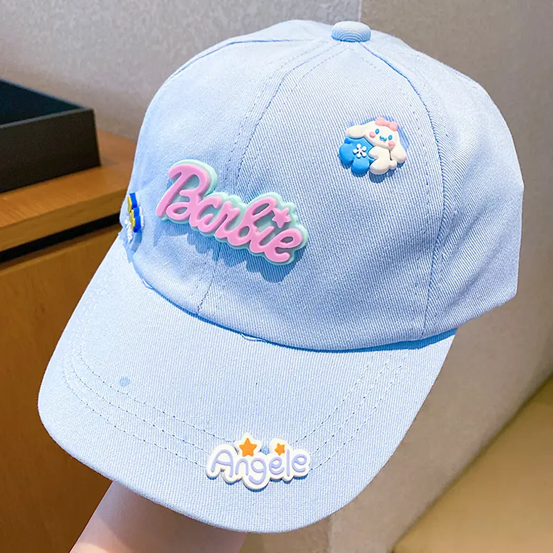 Girls Pink Sanrio Cap Sun Hat Large Bristle - Image 3