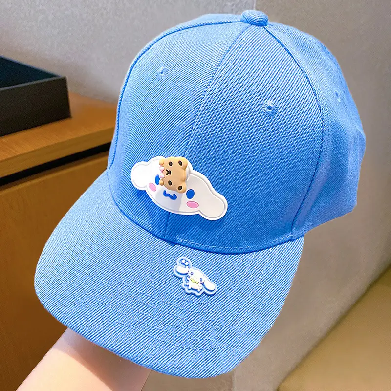 Girls Pink Sanrio Cap Sun Hat Large Bristle - Image 4
