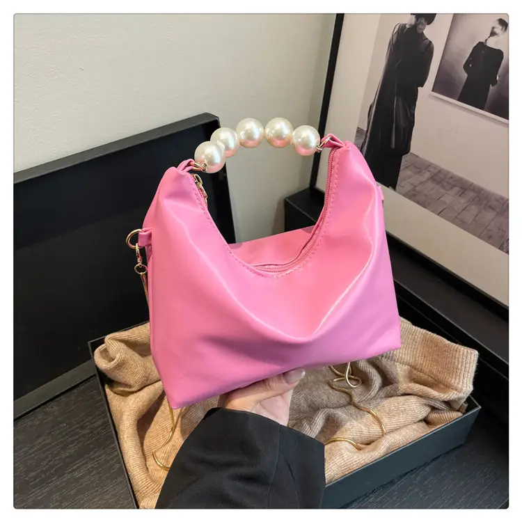 White Pearl Handle Shoulder Bag for Women — feature 32