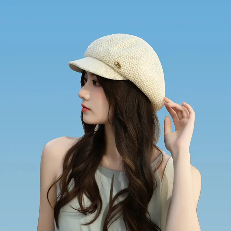 Women's Knitted Beanie Cap Summer Wear - Image 9