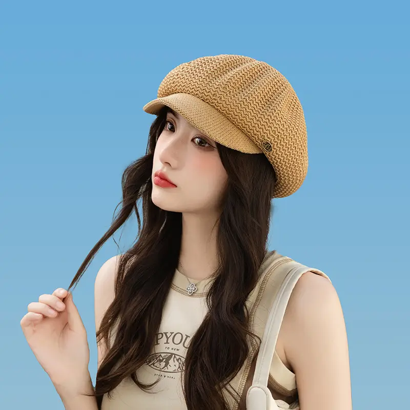 Women's Knitted Beanie Cap Summer Wear - Image 3