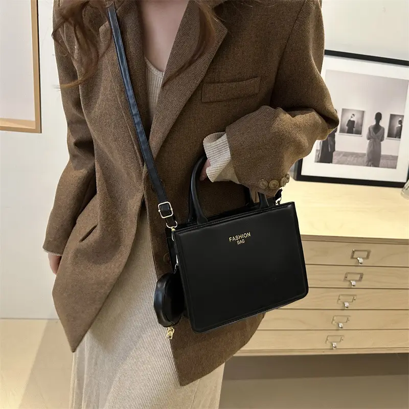2024 Summer New Fashion Tan Square Shoulder Bag - Image 8