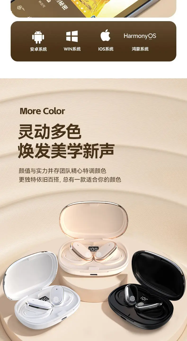 2025 Wireless Bluetooth Headset with 90° Sync & 4.5" Chip — feature 15