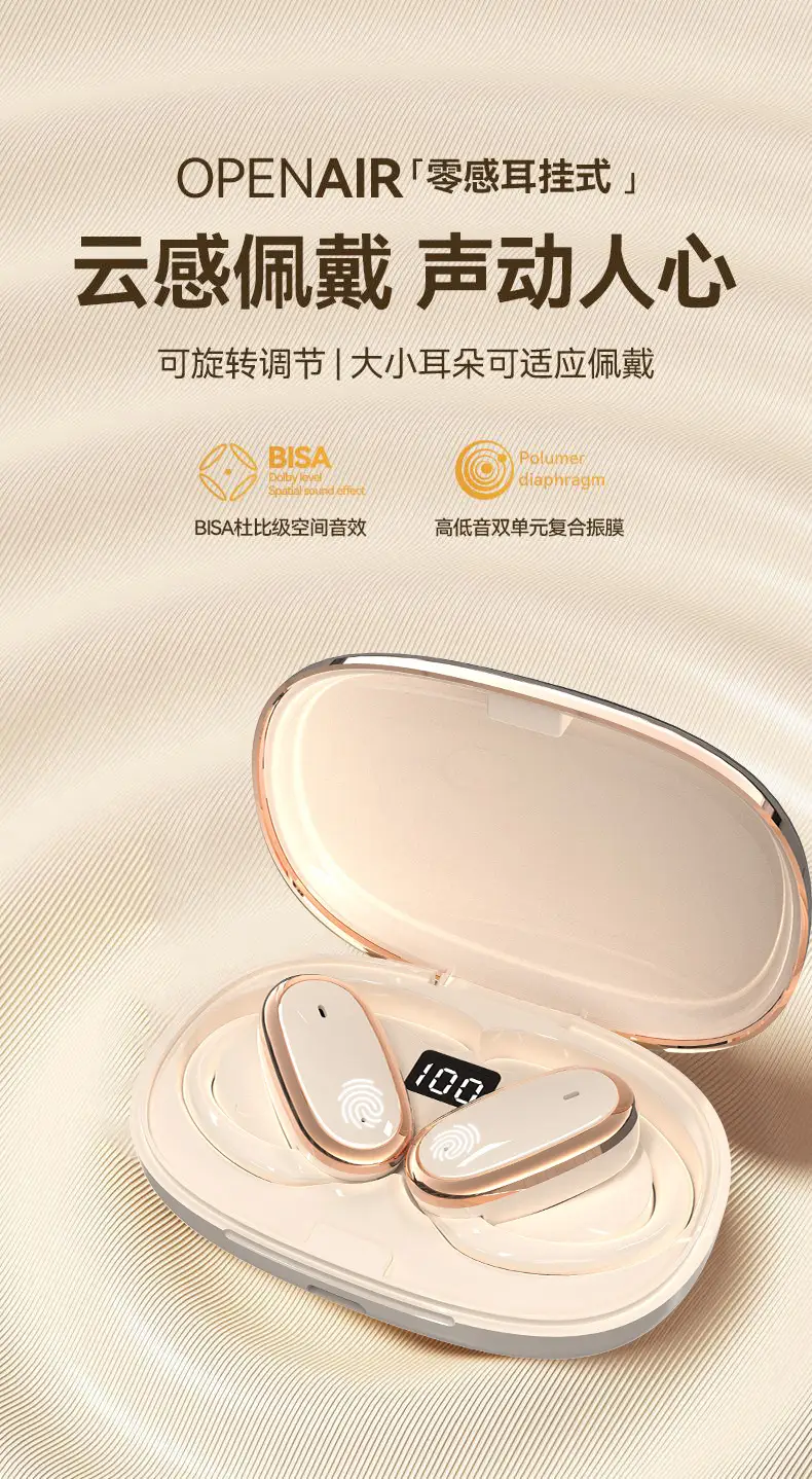 2025 Wireless Bluetooth Headset with 90° Sync & 4.5" Chip — feature 2