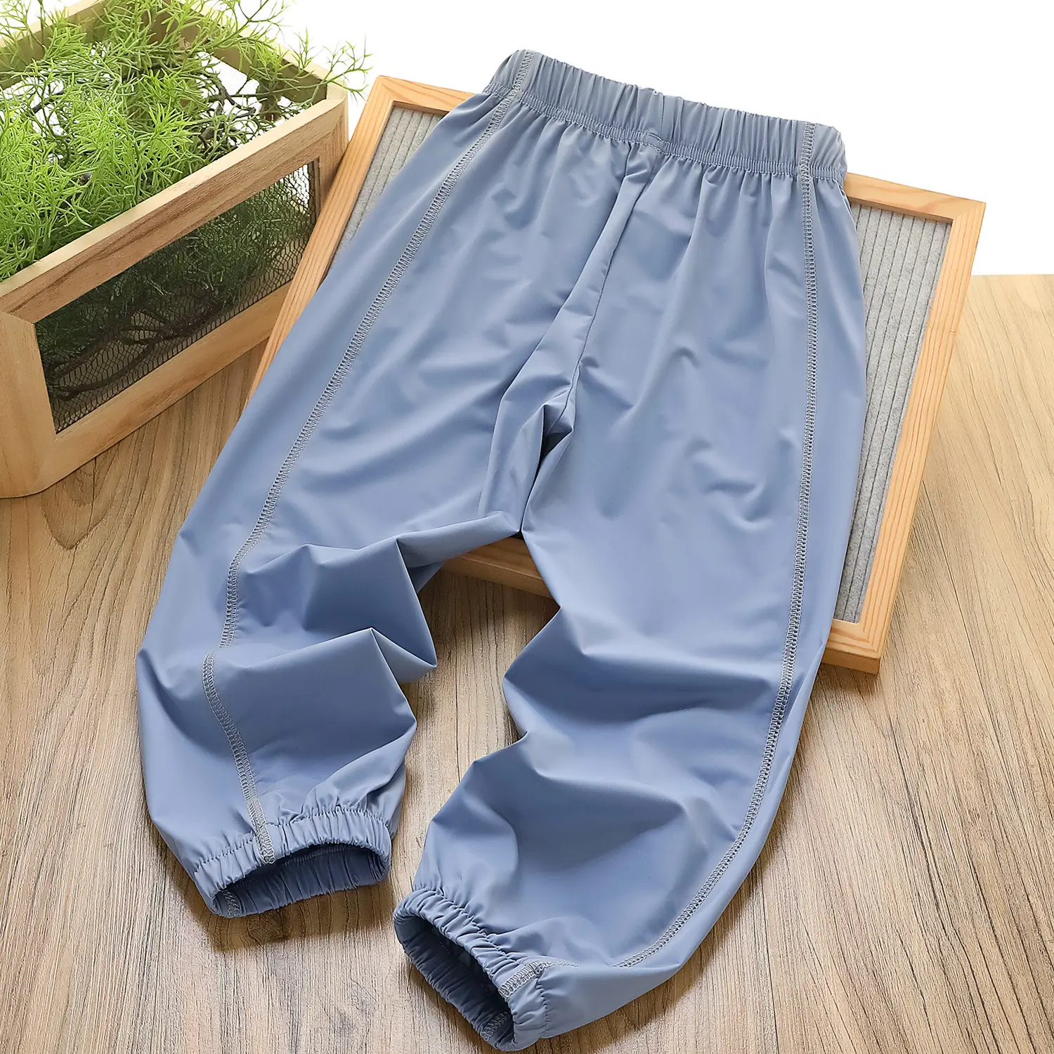 2025 New Kids Air-Conditioning Sunscreen Pants White Grey β feature 13