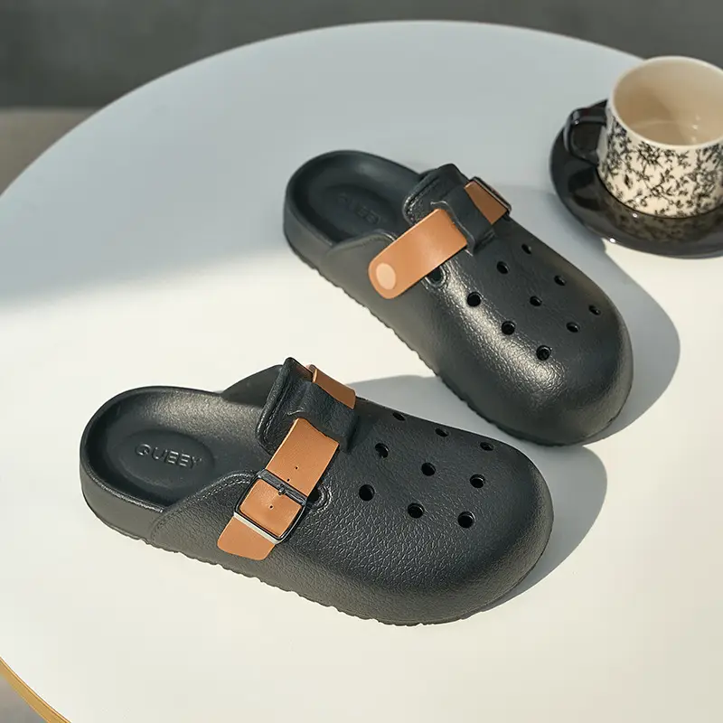Birkenstock-Style Perforated Shoes for Women, 2025 Summer New Model, Outdoor Wear, Thick-Soled, Non-Slip, Home and Outdoor Wear, Closed-Toe Sandals - Image 3