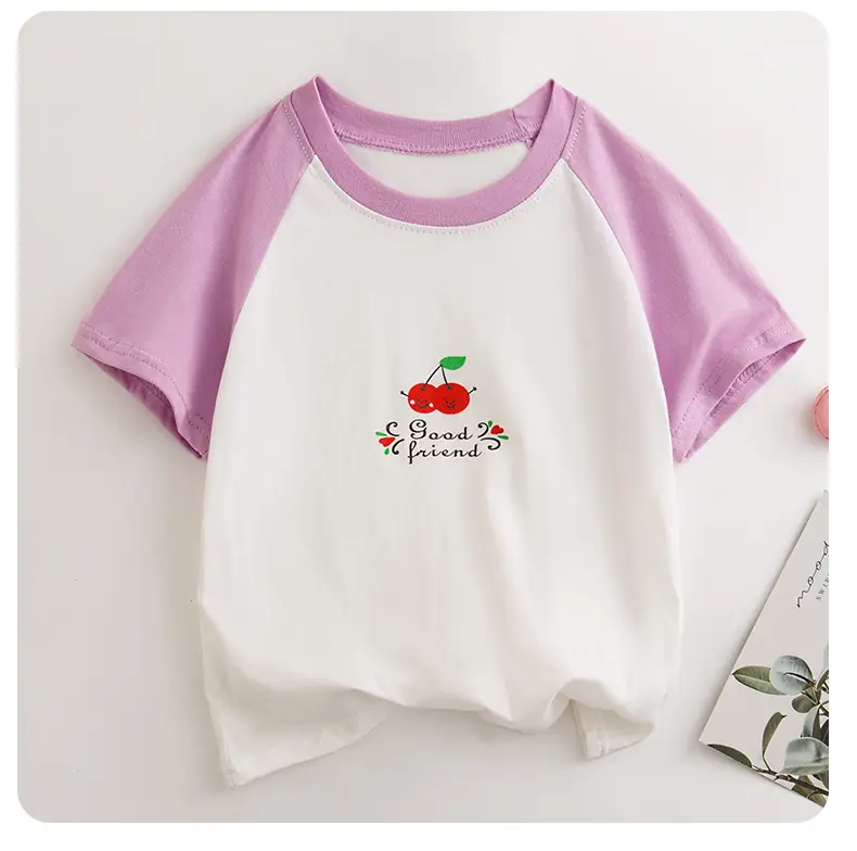 Pure Cotton Summer T-Shirt for Boys Girls Thin Comfort — feature 14