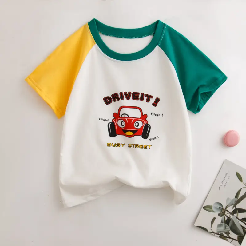 Pure Cotton Summer T-Shirt for Boys Girls Thin Comfort