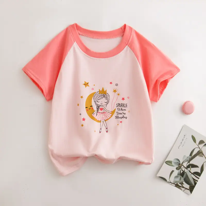 Pure Cotton Summer T-Shirt for Boys Girls Thin Comfort