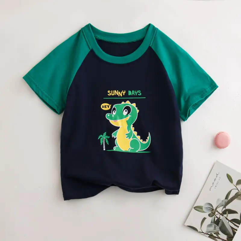Pure Cotton Summer T-Shirt for Boys Girls Thin Comfort