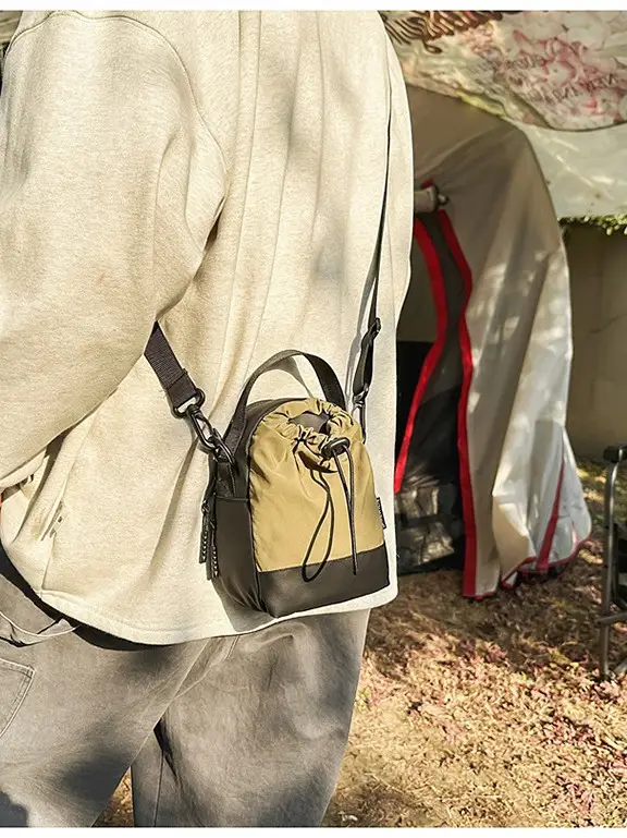 Black Crossbody Bag for Men Women Outdoor Sports Korean Style - Image 8
