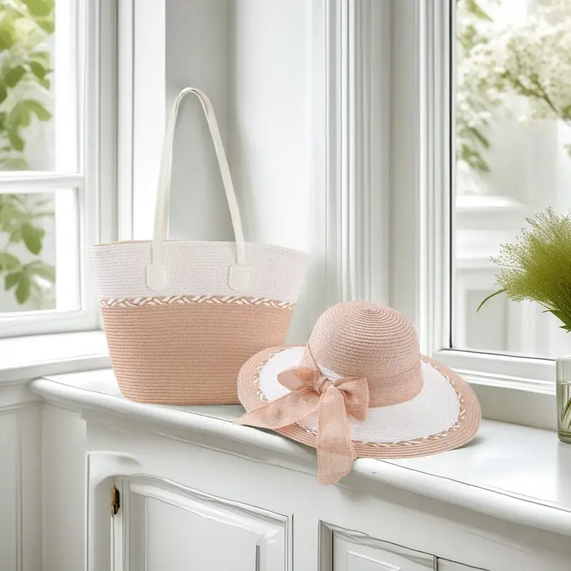 Straw Hat & Tote Set for Women Beach Travel - Image 6