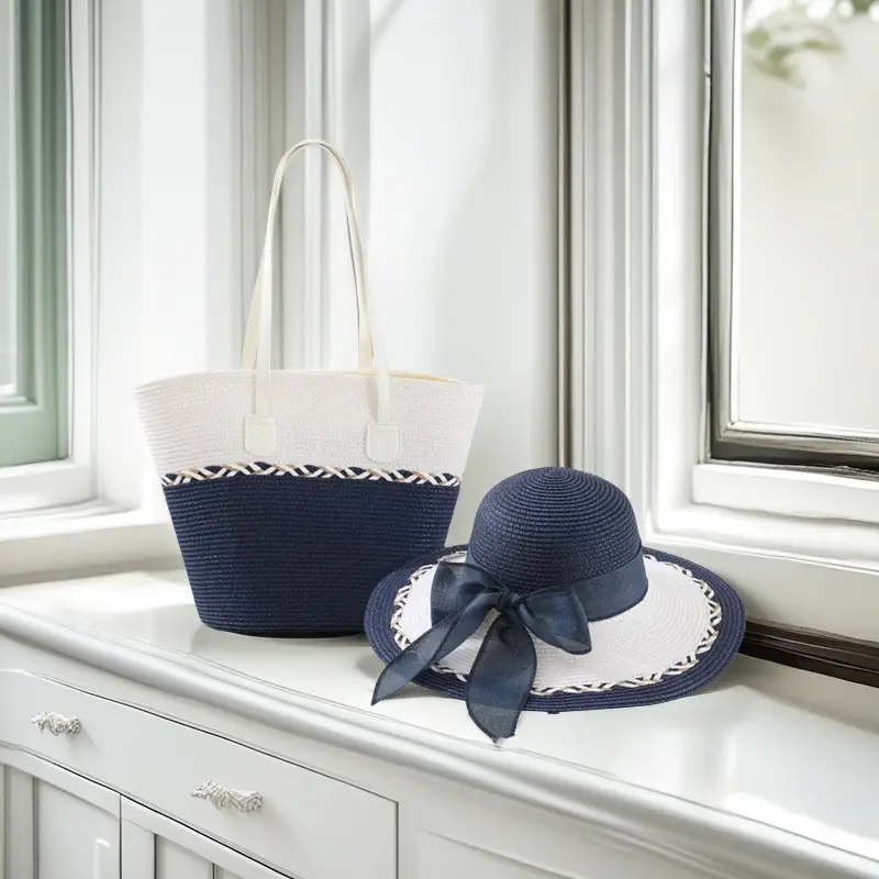Straw Hat & Tote Set for Women Beach Travel - Image 4