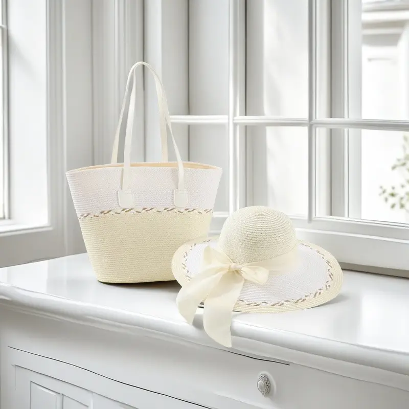 Straw Hat & Tote Set for Women Beach Travel - Image 5