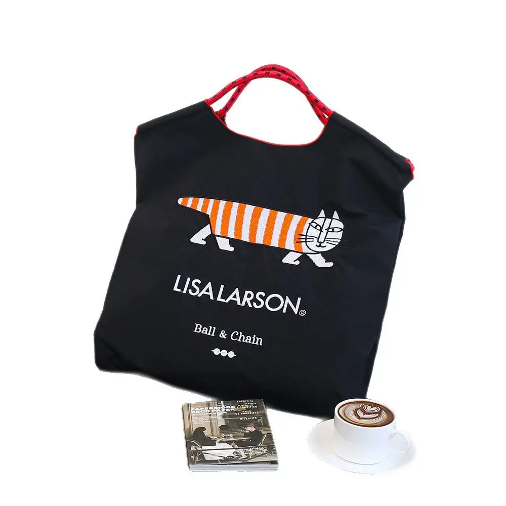 New Niche Embroidered Nylon Shopping Bags for Women